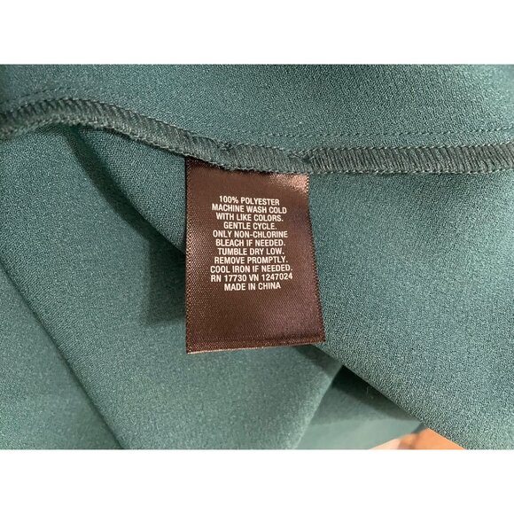 Mossimo Teal Bell Sleeve Mini Dress L Polyester Blend New with Tags Summer Class - Picture 5 of 6